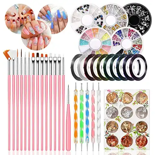 Nageldesign-Set Pinkiou Nail Art Tool Sets, 15-teilig