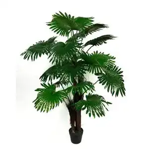 Kunstpalme Seidenblumen Roß Fächerpalme Real Touch 140cm