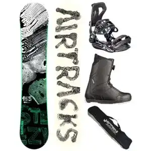 Snowboard Airtracks Set – Board STEEZY Wide 145 – Softbindung
