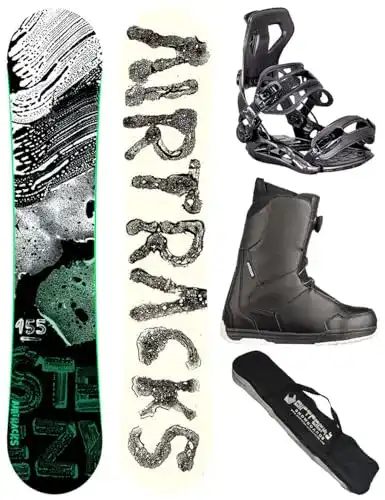 Snowboard Airtracks Set – Board STEEZY Wide 145 – Softbindung