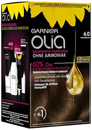 Haarfarbe hellbraun Garnier Olia Dauerhaft, ohne Ammoniak