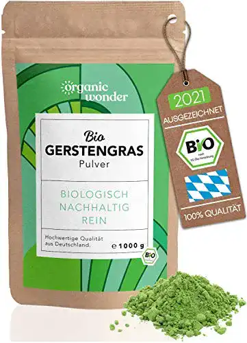 Gerstengras-Pulver Organic Wonder Gerstengras Pulver 1000g