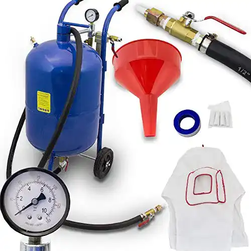 Mobiles Sandstrahlgerät BITUXX ® 38L portabler Sandstrahler