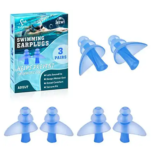 Ohrstöpsel Schwimmen Eargrace Schwimmen Ohrstöpsel, 3 Paar