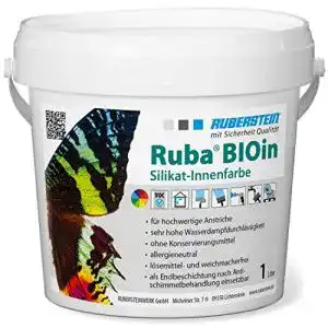Silikatfarbe Ruberstein ® Ruba BIOin, innen, 1l, weiß, für Allergiker