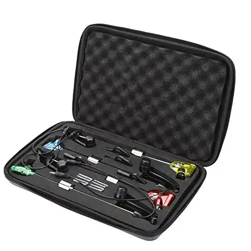 Bissanzeiger Lixada 3pcs Blaue LED Drahtlose Angeln für Angelrute Water Resistant-justierbares Ton