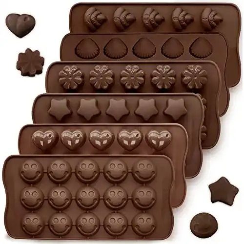 Pralinenform CNYMANY 6 Packungen Silikon Kuchen Formen