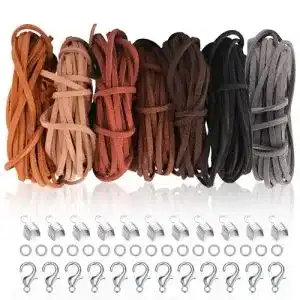Lederbänder SOSMAR 7 Farben 5M x 3mm Lederschnur