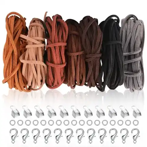 Lederbänder SOSMAR 7 Farben 5M x 3mm Lederschnur
