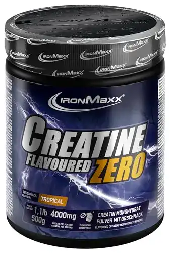 Creatin-Pulver IronMaxx Creatine Powder Flavoured Zero, Tropical
