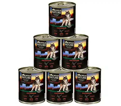 Dehner-Hundefutter Dehner Wild Nature, Hochmoor, 6 x 800 g