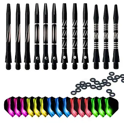 Dart-Schaft ToBeIT 12 Stück Dart Shafts 15Stück dart flights