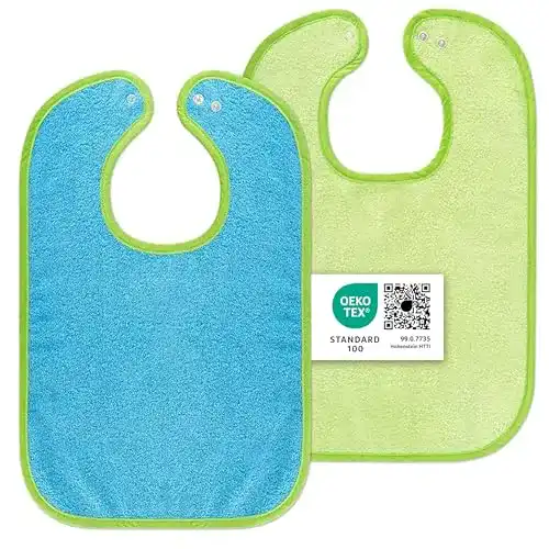 Lätzchen Wörner 2er Set, Baby, Kinder mit Druckknopf