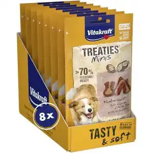 Vitakraft-Hundefutter Vitakraft Treaties Minis Leberwurst, 8x 48g