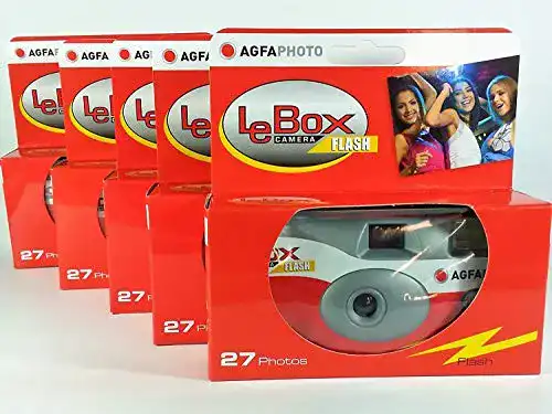 Einwegkamera Agfa Lebox AgfaPhoto LeBox Flash 400 27, 5er