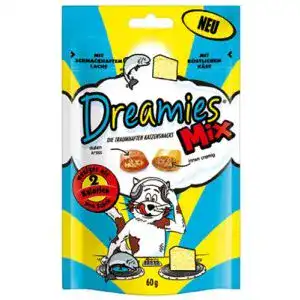 Dreamies-Katzensnack Dreamies Katzensnack Mix mit Lachs und Käse 6er