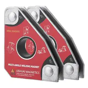 Schweißmagnet Hakeeta, 2 Stück 30 ° / 60 ° / 45 ° / 90 ° Multi