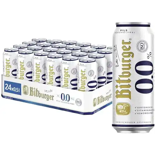 Alkoholfreies Bier Bitburger Pils Alkoholfreie, EINWEG (24 x 0.5 l)