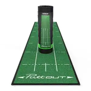 Putting-Matte PuttOut Unisex – Erwachsene Puttingmatten, Grün One Size
