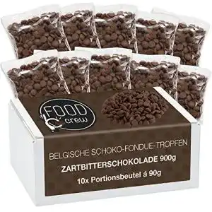Schokodrops FOOD crew 900g Belgische Fondue Schokolade