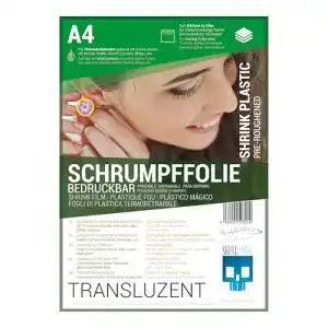 Schrumpffolie SKULLPAPER ® bedruckbar transluzent10 Bögen A4