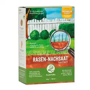 Rasen-Nachsaat Plantura , 2 kg, schnellkeimend mit Mantelsaat
