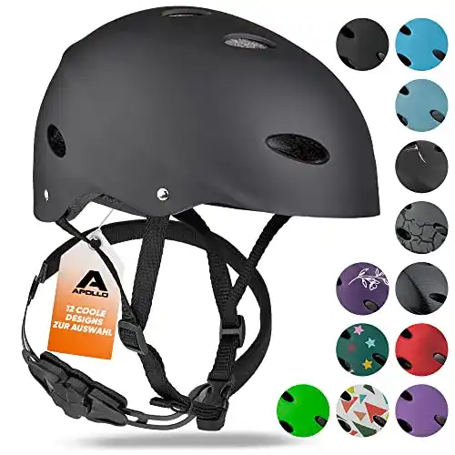 Skaterhelm Apollo Skate-Helm/Fahrradhelm – Verstellbar