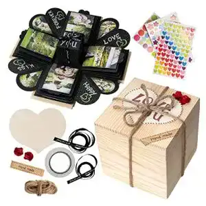 Überraschungsbox GiftSpace4YOU WoodExplosionBox Holzkiste