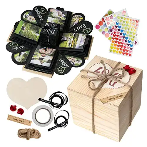 Überraschungsbox GiftSpace4YOU WoodExplosionBox Holzkiste