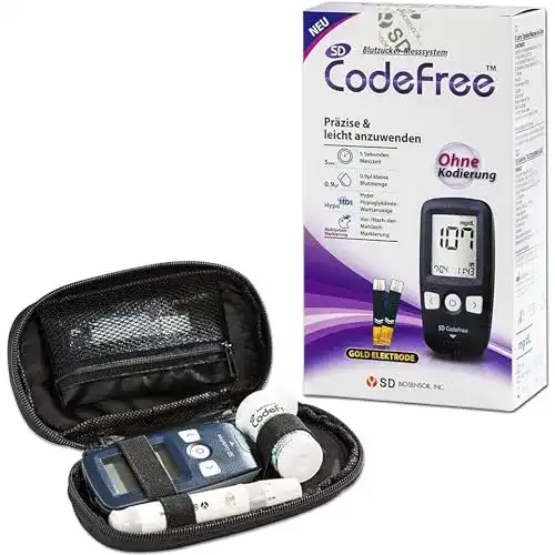 Blutzuckermessgerät CodeFree SD Set mit Teststreifen