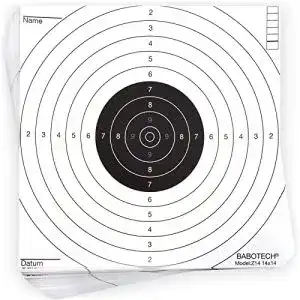 Schießscheibe Babotech 100 x Luftgewehr Zielscheiben 14×14 cm