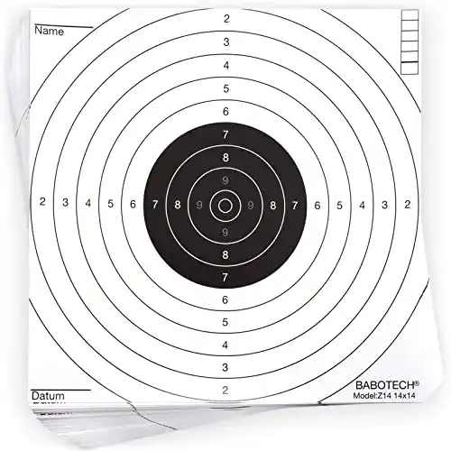 Schießscheibe Babotech 100 x Luftgewehr Zielscheiben 14×14 cm