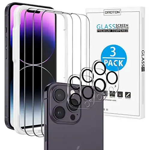 iPhone-14-Pro-Panzerglas OMOTON für iPhone 14 Pro Panzer Schutz Glas