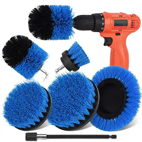 Bürstenaufsatz Akkuschrauber Herrfilk Bürstenaufsatz 6PCS Blau