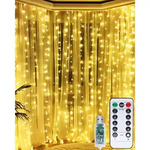 Lichterkette Eisregen (außen) litogo LED Lichtervorhang, 3 * 3M