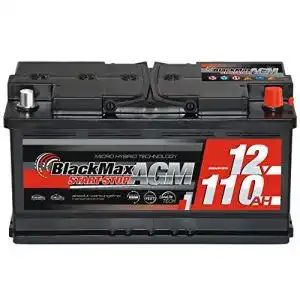 AGM-Batterie 110Ah BlackMax Batterien Autobatterie AGM 12V