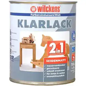 Klarlack Holz Wilckens 2-in-1 Klarlack seidenmatt, 750 ml