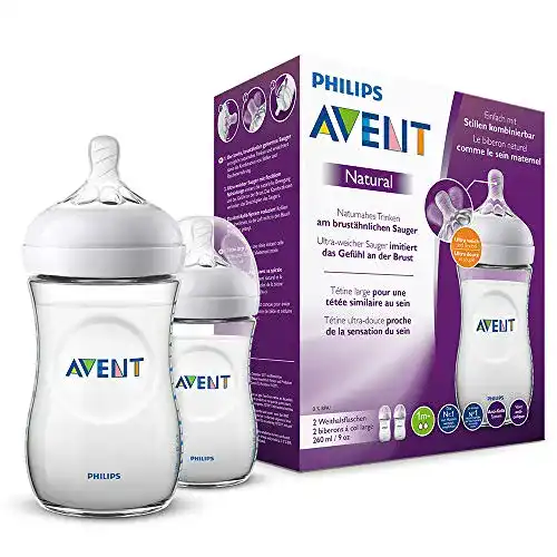 Avent-Glasflaschen Philips Avent Natural-Babyflasche mit Sauger