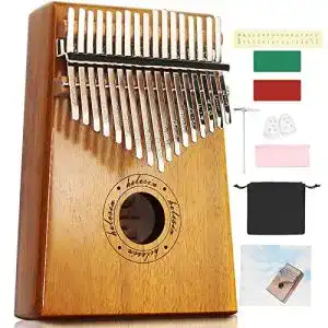 Kalimba HELESIN 17 Schlüssel, Daumenklavier mit Schutzbox
