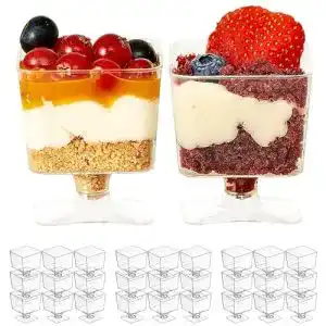 Dessertgläser MATANA 100 Mini Hartplastik Quadratisch