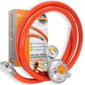 Gasdruckregler 50 mbar Panorama24 Gasschlauch Set