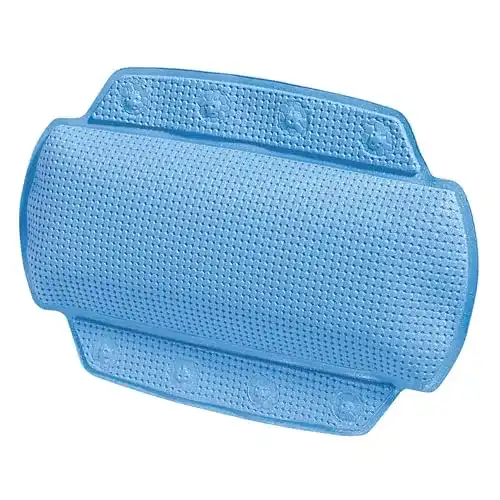 Badewannenkissen Spirella Alaska Hellblau mit 8 Saugnäpfen