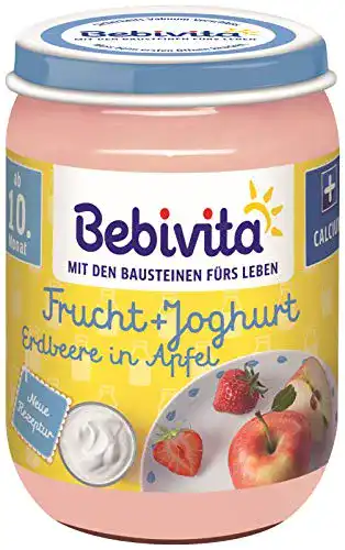 Bebivita-Brei Bebivita Frucht & Joghurt Erdbeere in Apfel, 190 g