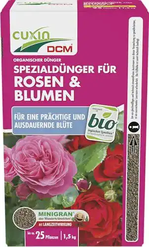 Rosendünger Cuxin BIO mit 3 Monaten Langzeitwirkung |1,5kg