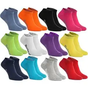 Bunte Socken Rainbow Socks, Baumwolle Bunte Sneaker Socken