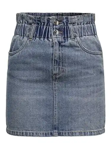 Jeansrock ONLY Damen Röcke 15195868 Medium Blue Denim S