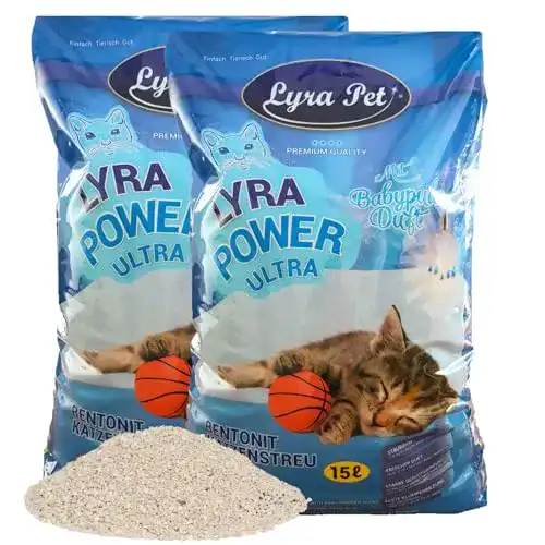 Katzen-Klumpstreu Lyra Pet ® 2 x 15 Liter Lyra Power Ultra Excellent