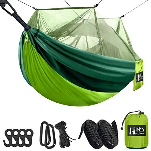 Camping-Hängematte Hieha Camping Hängematte mit Moskitonetz