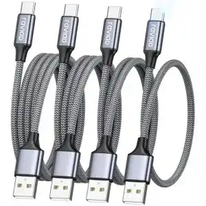 USB-C-Schnellladekabel RAVIAD USB Typ C Kabel, 4 Pack