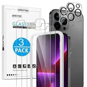 iPhone-13-Pro-Max-Panzerglas OMOTON 3+2 Stück Schutzfolie